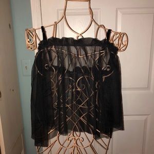 NWT Black Sheer Tank Size Large